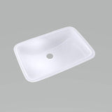 TOTO® 19  x 12-3/8  Rectangular Undermount Bathroom Sink with CeFiONtect?  Cotton White - LT542G#01
