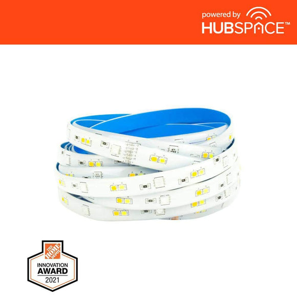 EcoSmart 16 Ft. Smart RGB and Tunable White Tape Light Powered by Hubspace