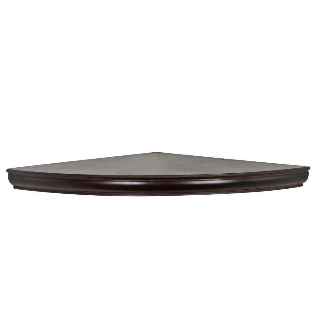 18 in. L x 18 in. W Profile Espresso Corner Shelf