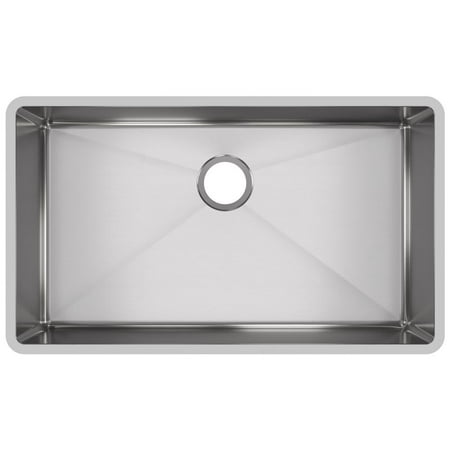 Elkay Crosstown Undermount Stainless Steel 32 in. Single Bowl Kitchen Sink with Center Drain