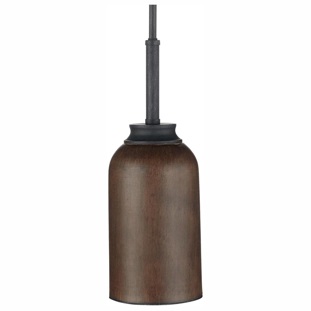 Home Decorators Collection Palermo Grove 1-Light 9-Watt Gilded Iron Integrated LED Mini Pendant