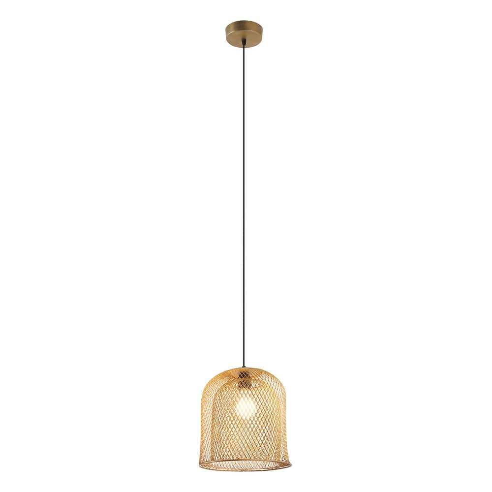 10" McKenna Gold Bell Shaped Pendant Ceiling Light - River of Goods