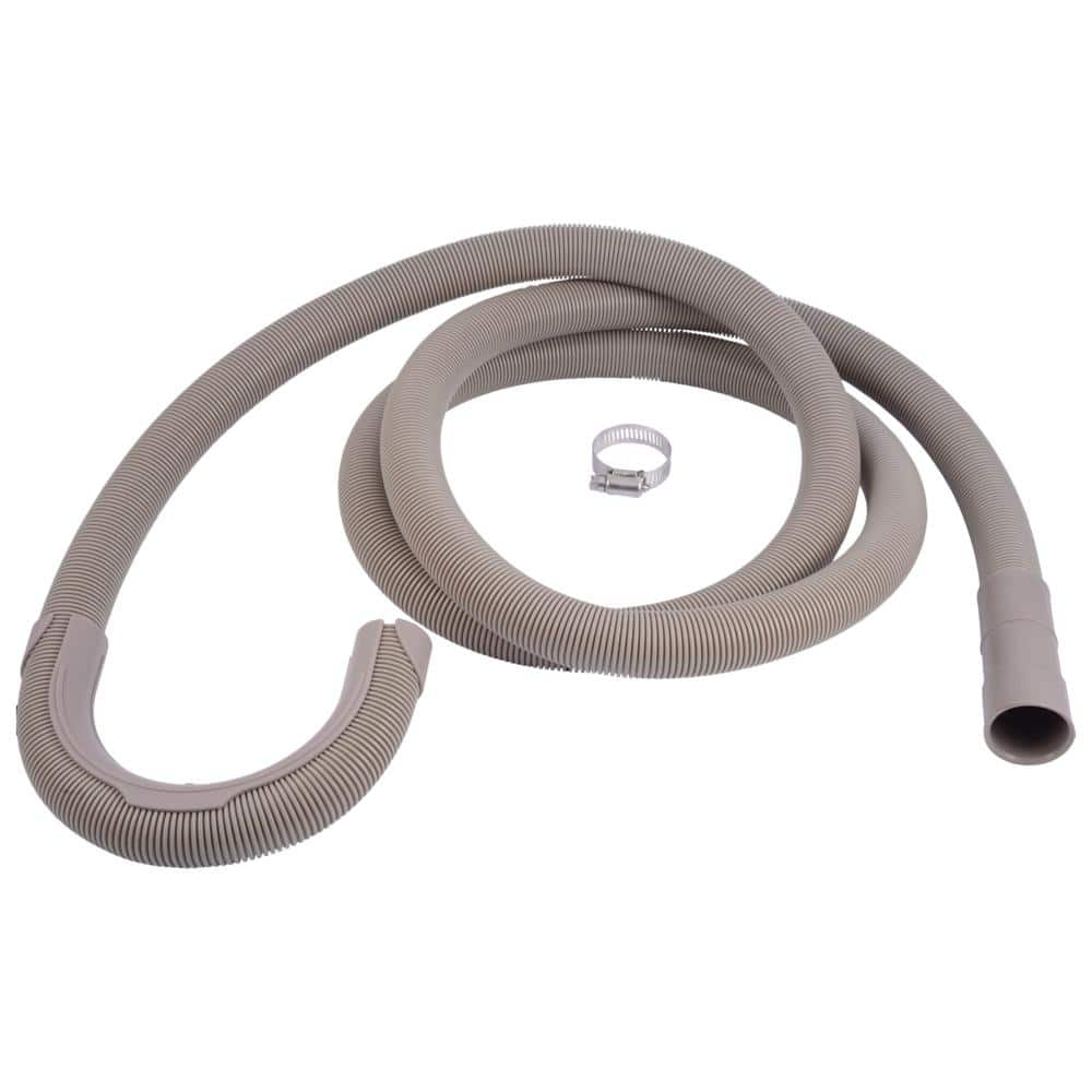 Everbilt 8 ft. Corrugated Washing Machine Discharge Hose, Gray