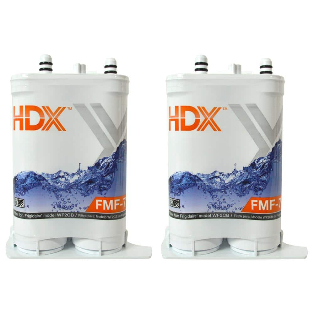 HDX FMF-7 Premium Refrigerator Water Filter Replacement Fits Frigidaire Pure Source 2 (2-Pack)