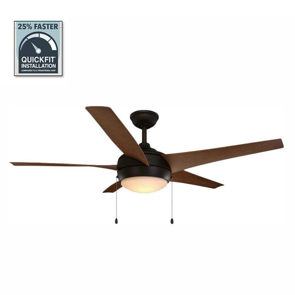 Home Decorators Collection Windward IV 52 in. LED Outdoor Oil-Rubbed Bronze Ceiling Fan