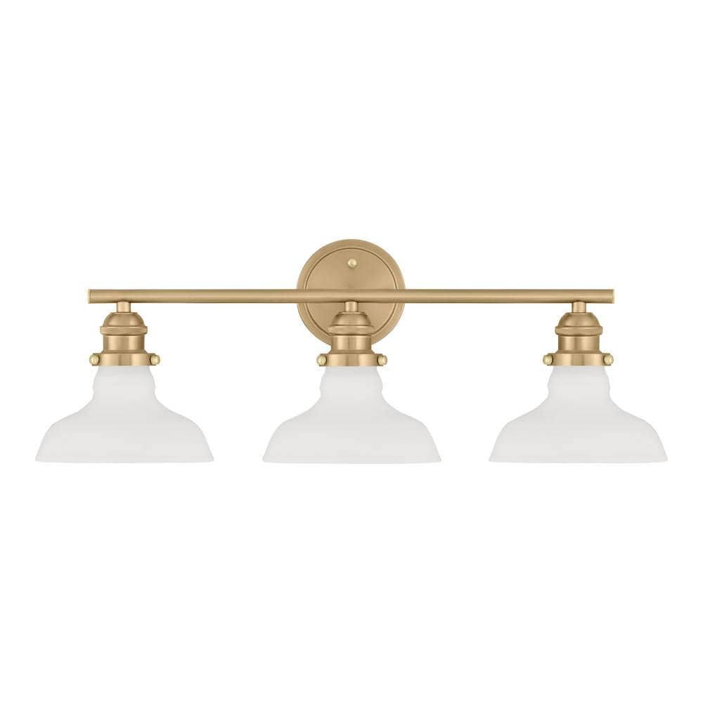 Home Decorators Collection Rockwood 24 in. 3-Light Gold Bathroom Vanity Light