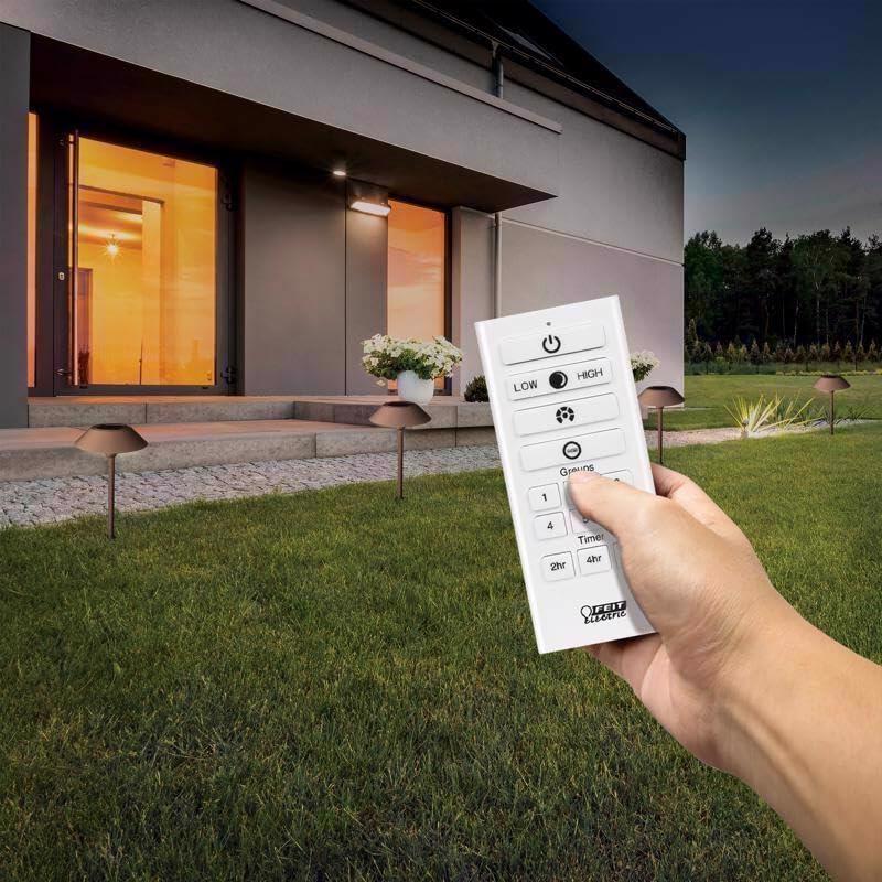 Feit Electric OneSync Bronze Solar Powered 40 W LED Pathway Light 2 pk