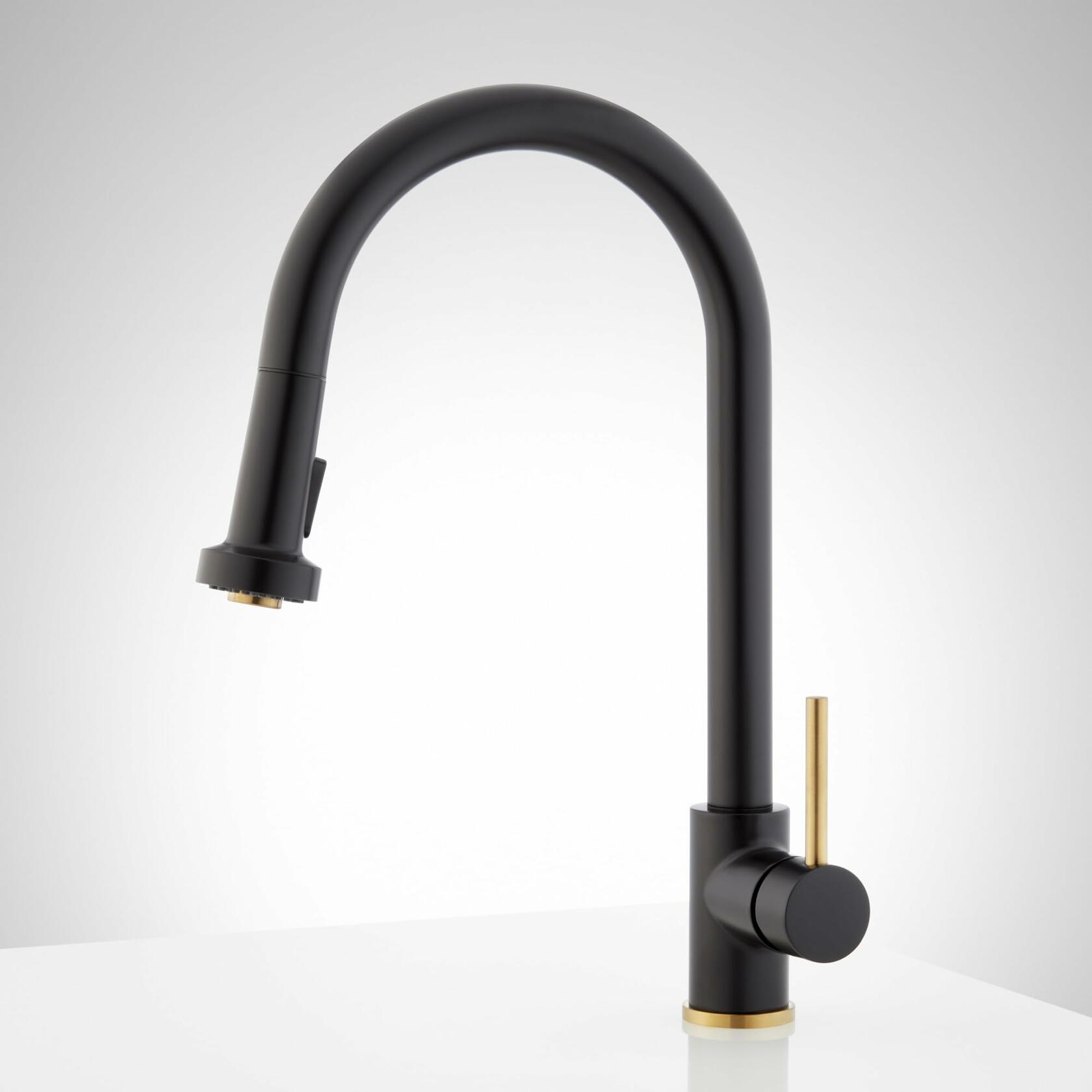 Signature Hardware 465187 Ridgeway 1.75 GPM Single Handle Pull-Down Kitchen Faucet