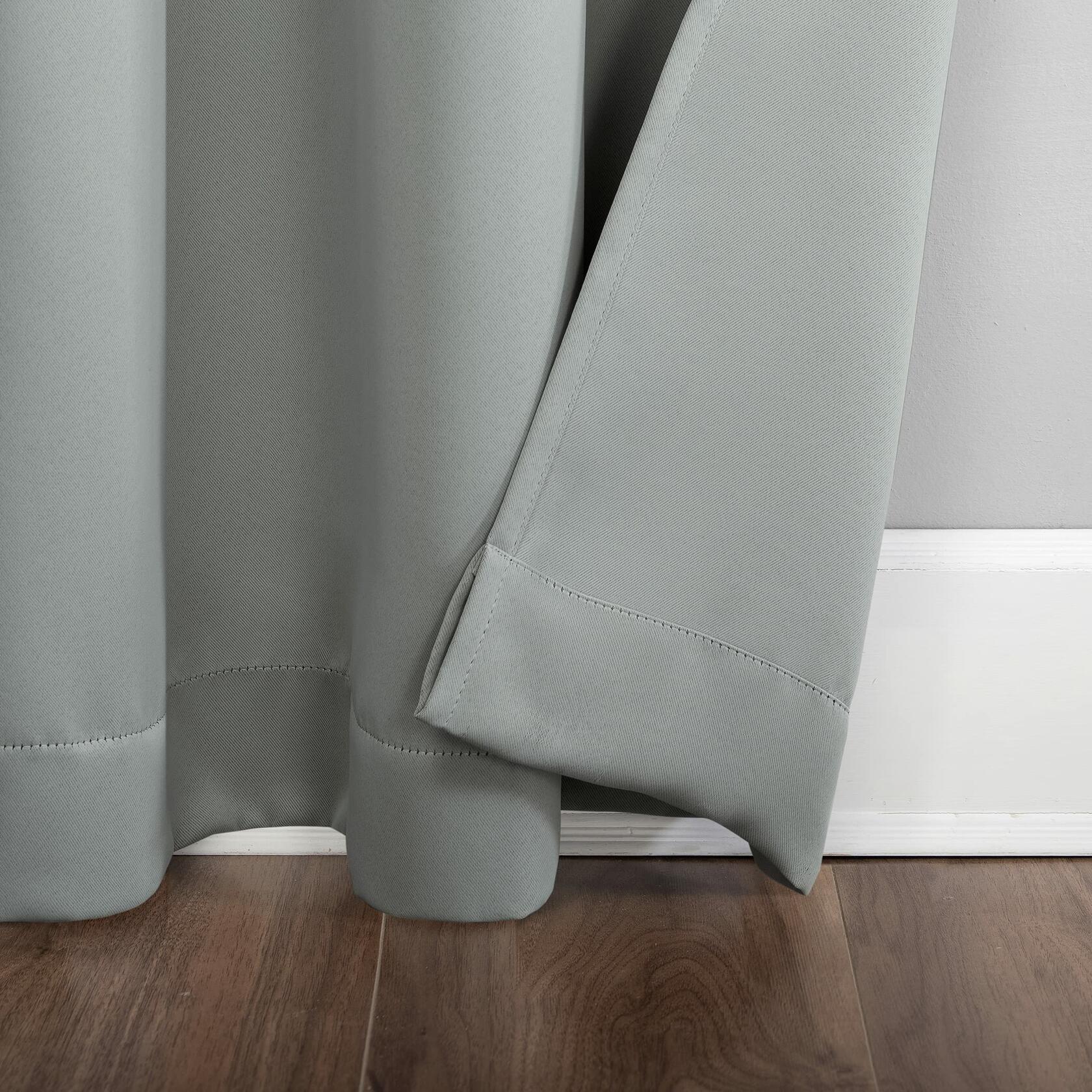 Sun Zero Easton Extra-Wide Blackout Grommet Sliding Patio Door Curtain Panel 100" x 84"