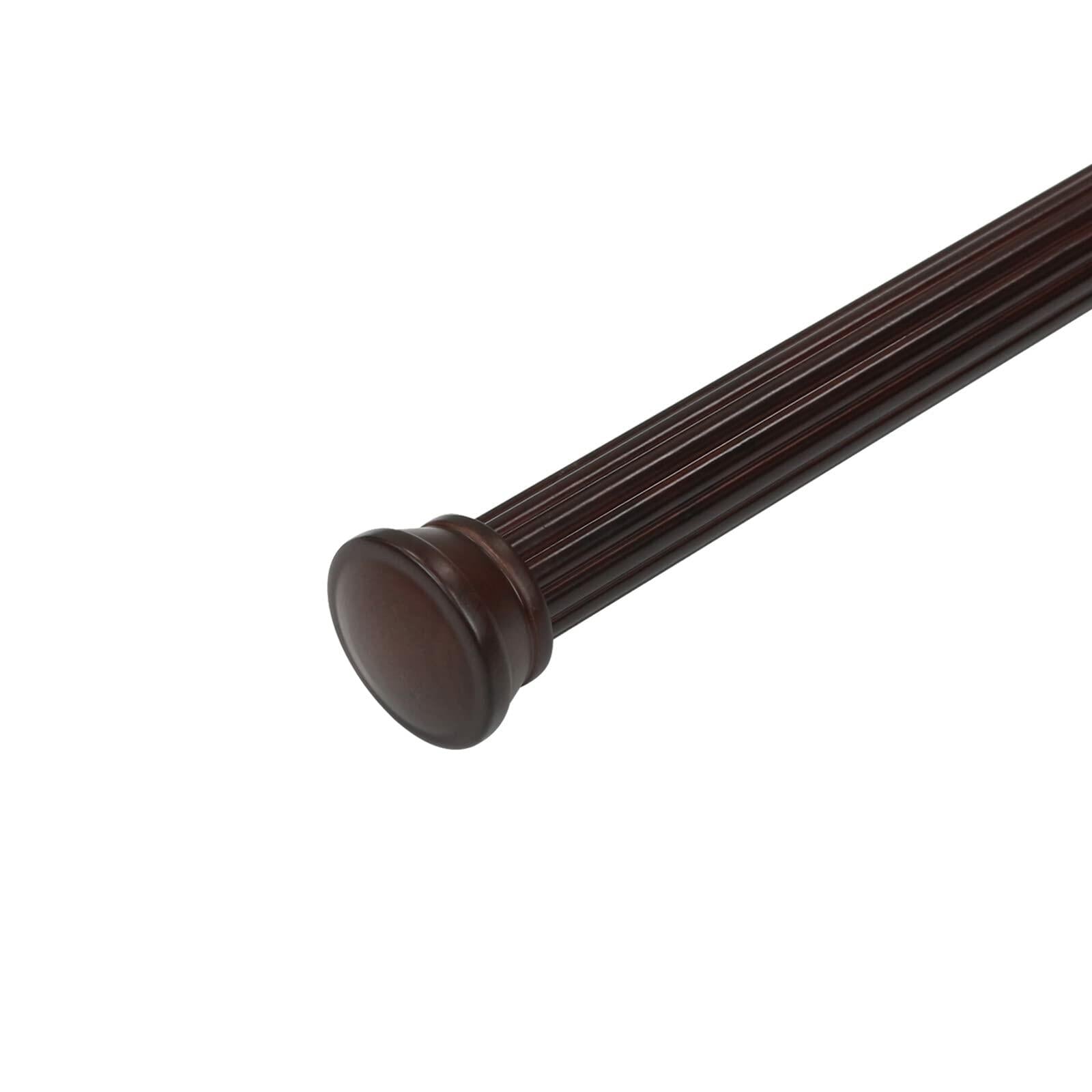 Lumi 1-3/8 in. Window Treatments Wood End Cap Finials (2-Pack) (Mahogany)
