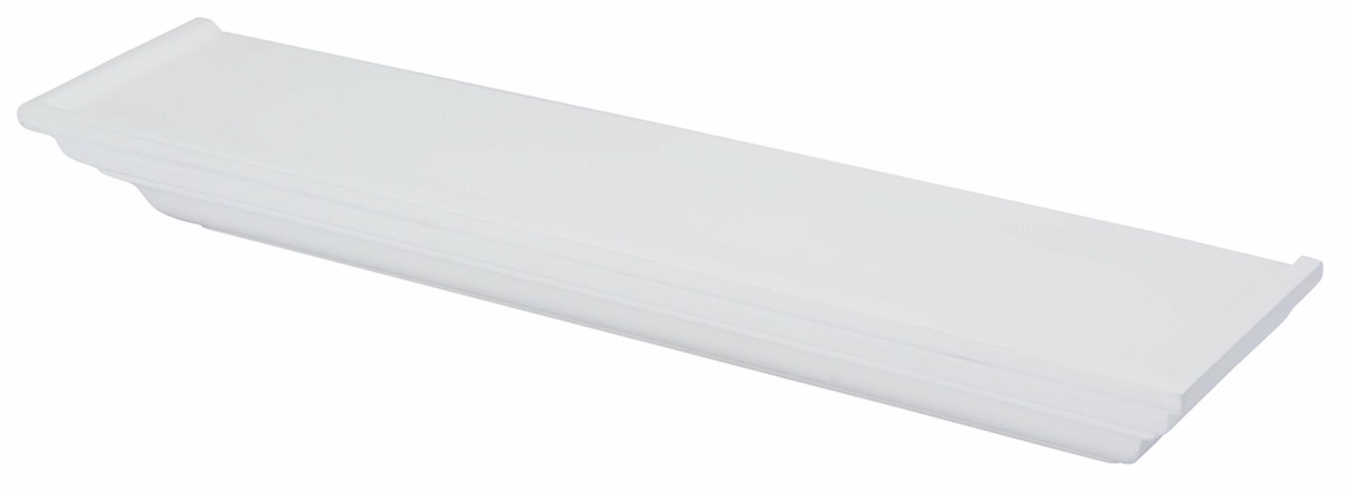DURAline Elegant Floating Wall Shelf, White, 7.5 x 60 x 12.5 cm