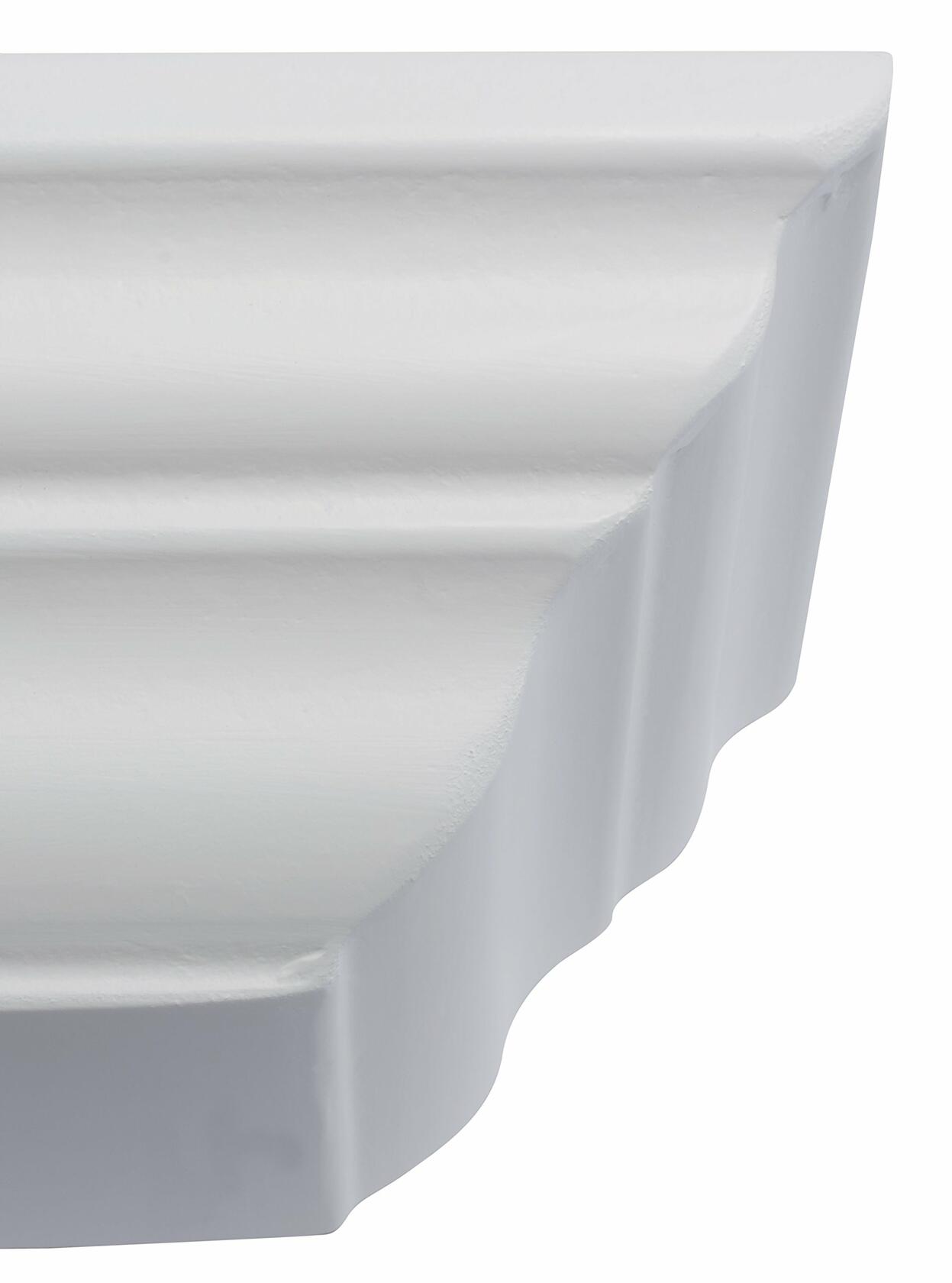 DURAline Elegant Floating Wall Shelf, White, 7.5 x 60 x 12.5 cm