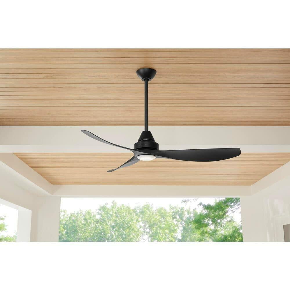 Levanto 52 in. LED Indoor/Outdoor Coal Ceiling Fan with Light