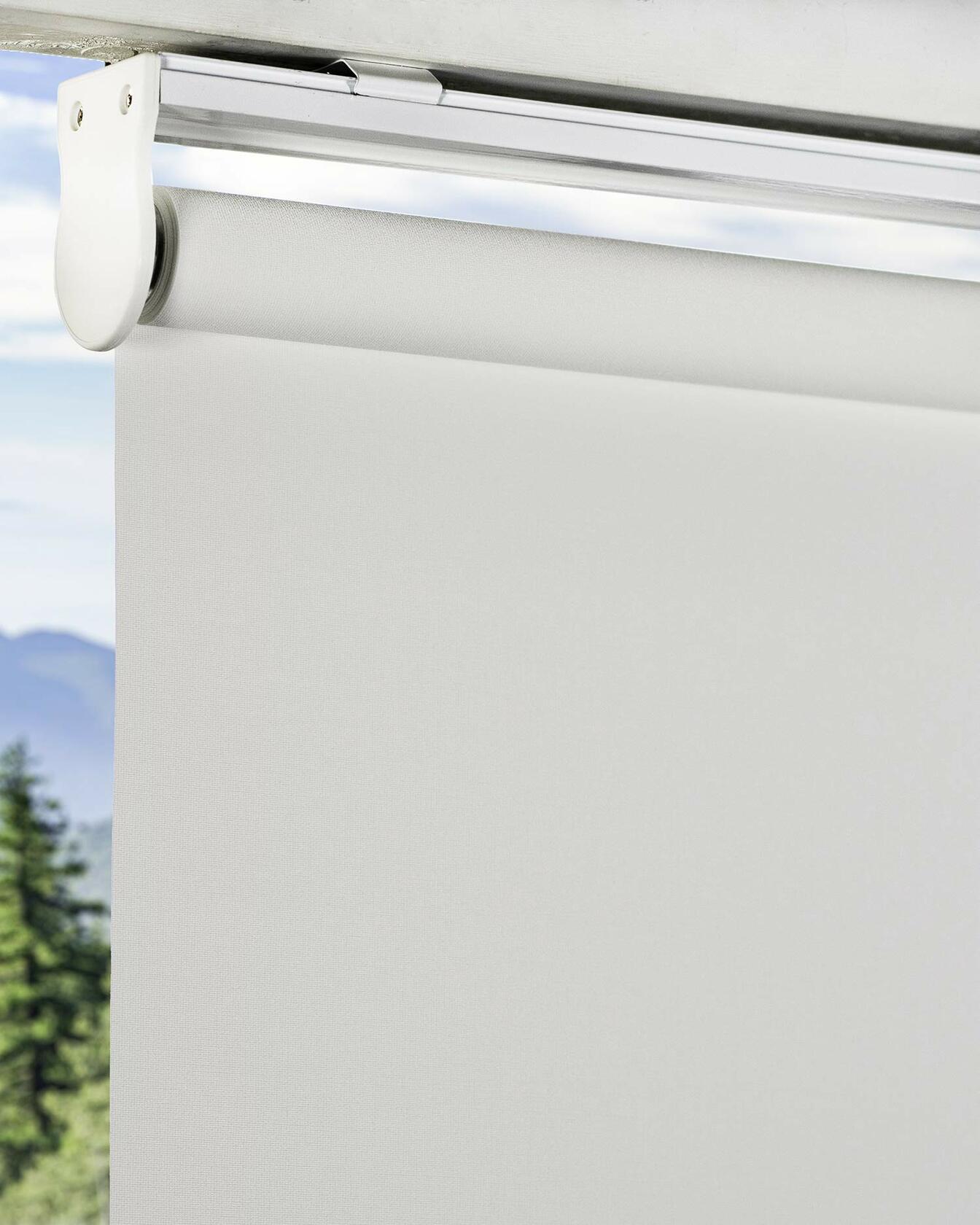 CHICOLOGY Roller Window Shades , Window Blinds , Window Shades for Home , Roller Shades , Window Treatments , Window Blinds Cordless , Door Blinds , Byssus White (Blackout), 27"W X 72"H