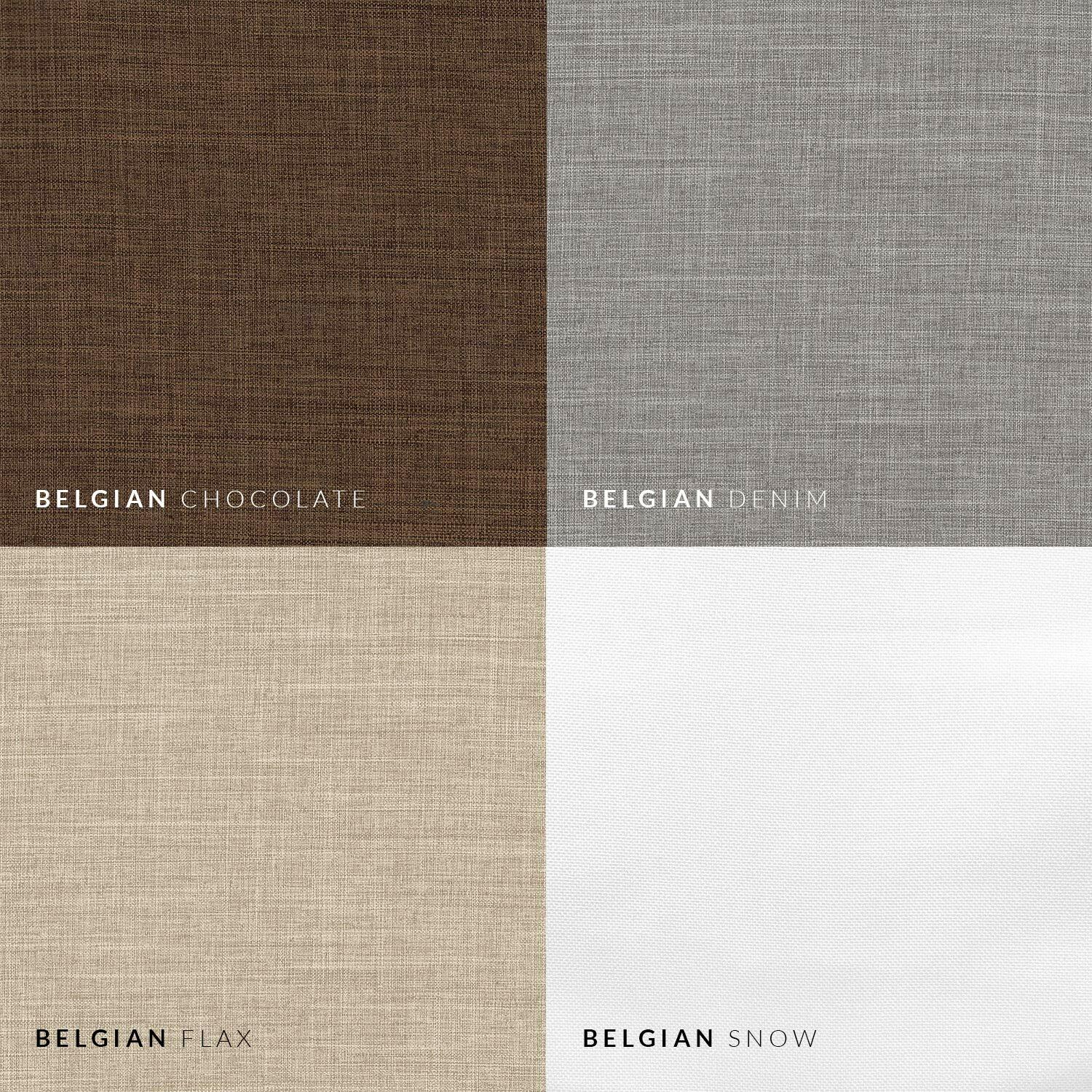 CHICOLOGY Roman Shades for Windows , Window Treatments , Roman Shades , Roman Window Shades , Room Darkening Shades , Window Shades , 34"W X 64"H , Belgian Flax (Privacy & Light Filtering)