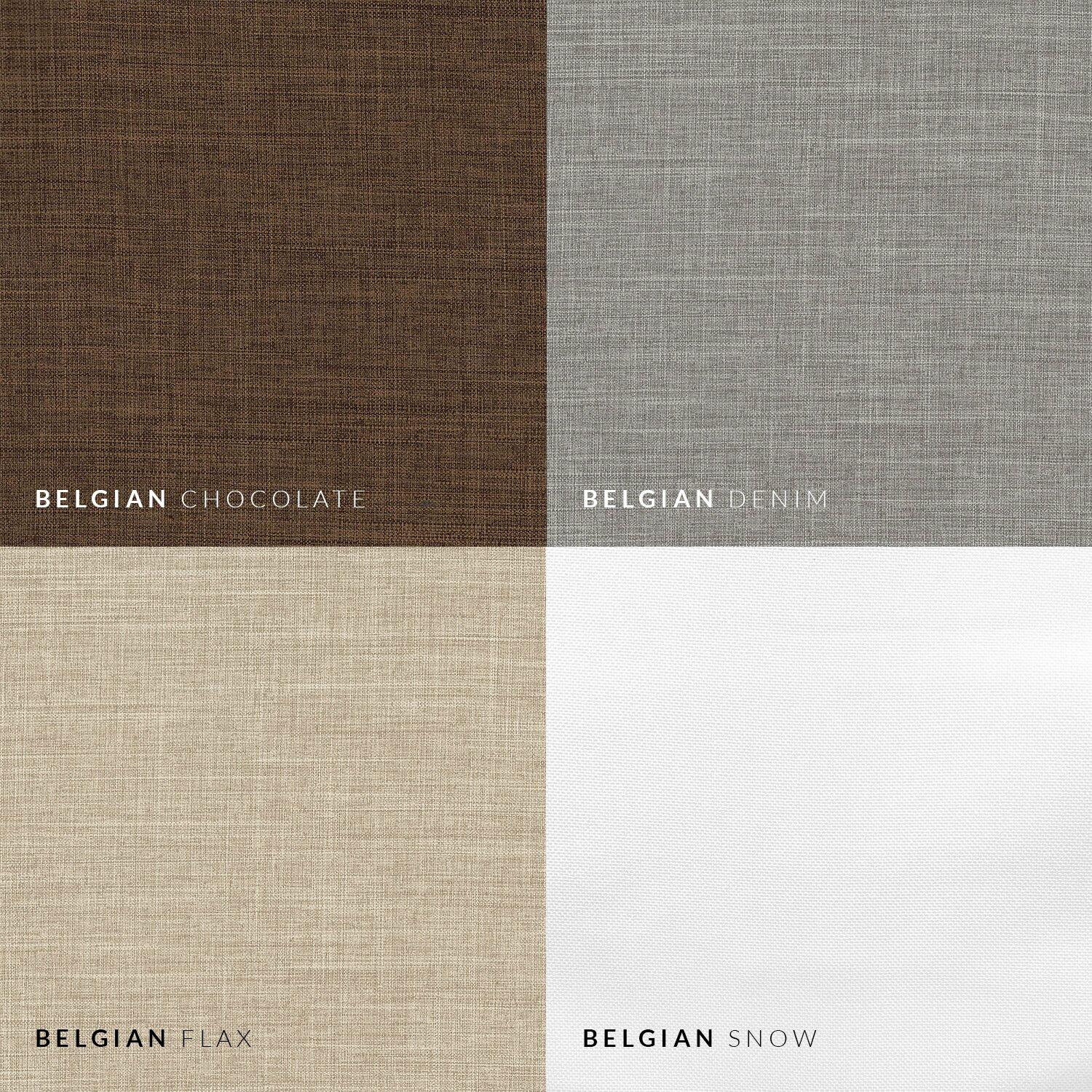 CHICOLOGY Roman Shades for Windows , Window Treatments , Roman Window Shades , Room Darkening Shades , 31"W X 64"H , Belgian Snow (Privacy & Light Filtering)