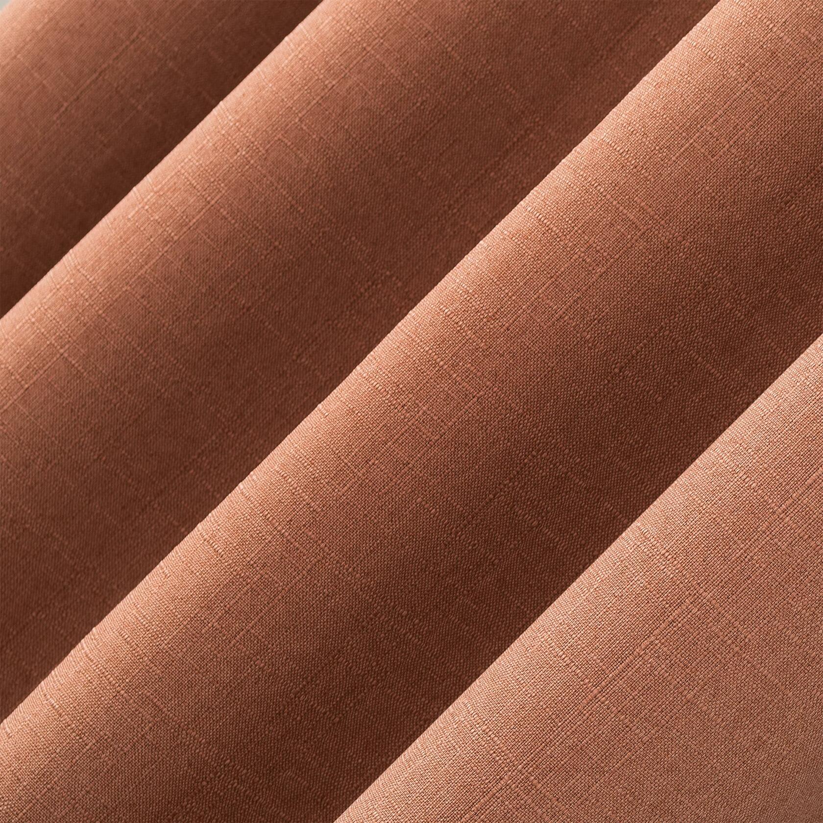 Sun Zero Channing Grid Texture Draft Shield Fleece Insulated Total Blackout Grommet Curtain Panel, 50" x 84", Terracotta Orange