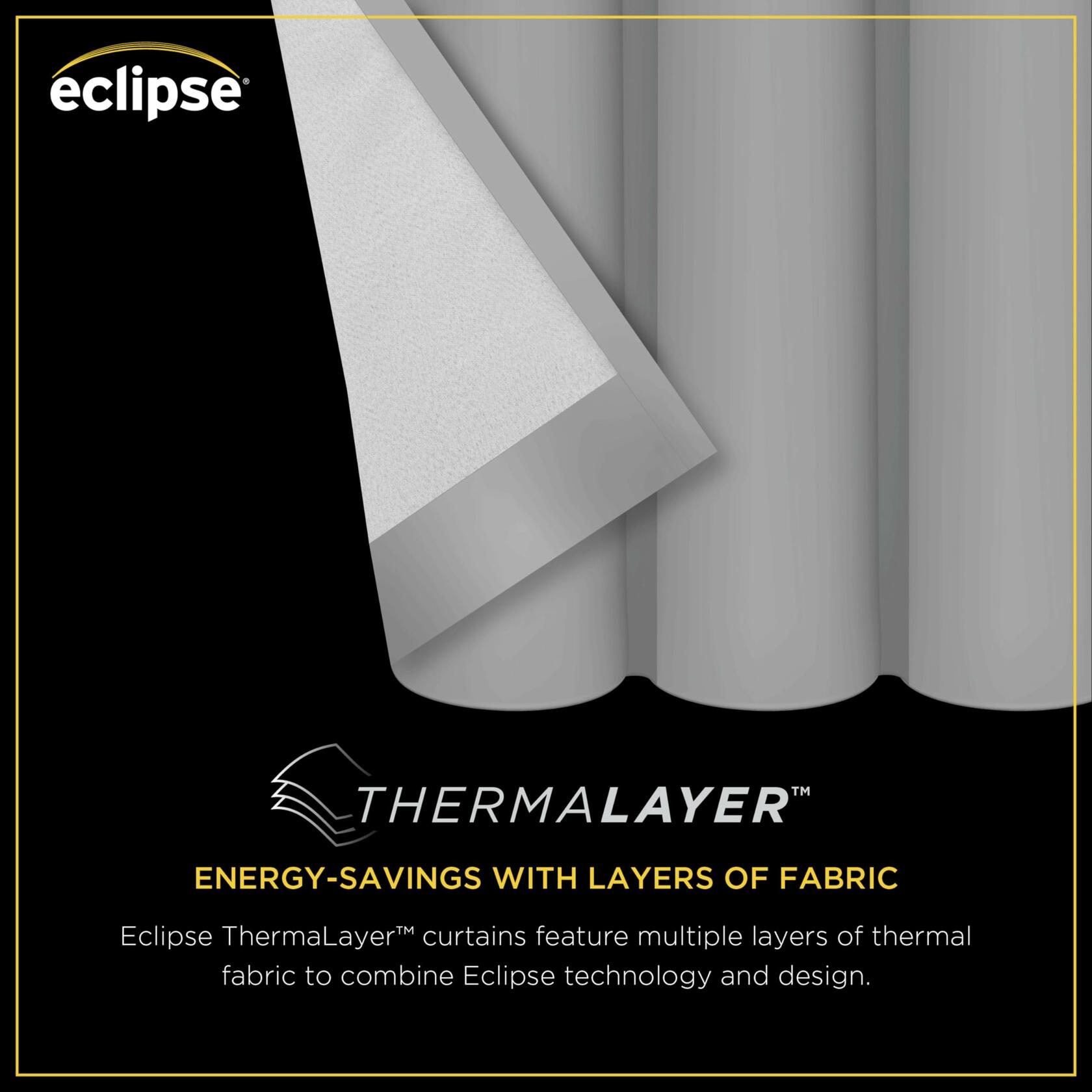 Eclipse Dutchess Botanical 100% Blackout Lined Grommet Curtains, Thermal Insulated Window Curtains for Living Room, Bedroom or Media Room, (1 Panel), 63 in Long x 50 in Wide, Aloe