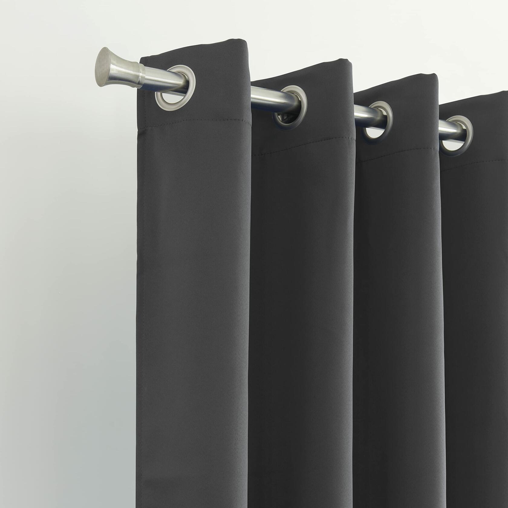 Dainty Home Grommet Blackout Curtains - Hamden 54" W x 84" L, Room Darkening, Machine Washable Window Curtain Panels for Bedroom & Living Room - Ideal Blackout Curtain Solution