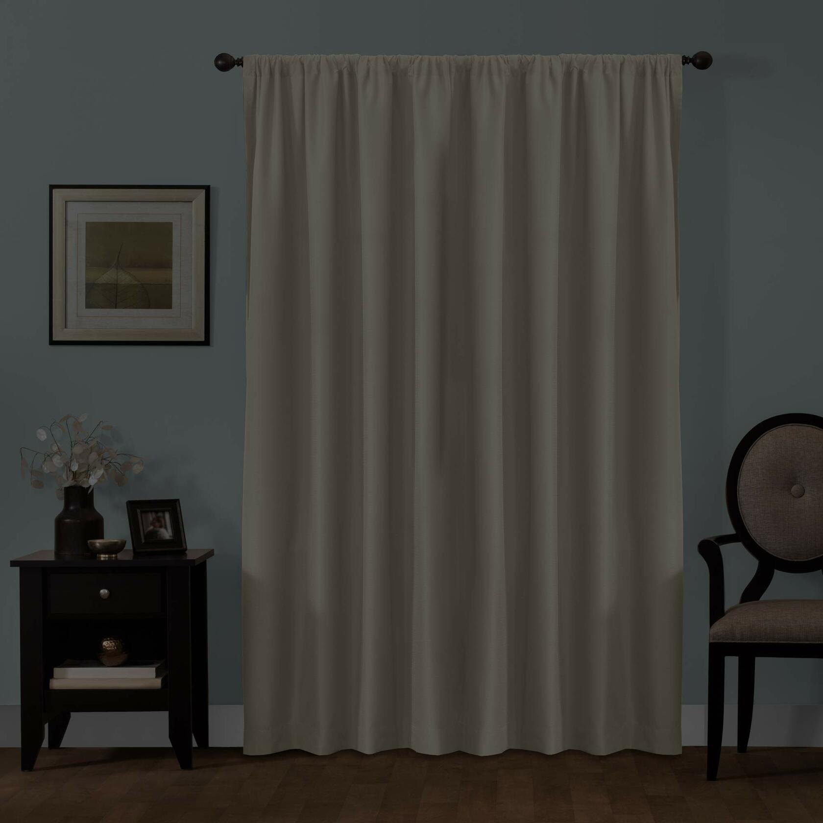 Maytex Julius 100 Percent Smart Curtains, 50 inches x 84 inches, Linen