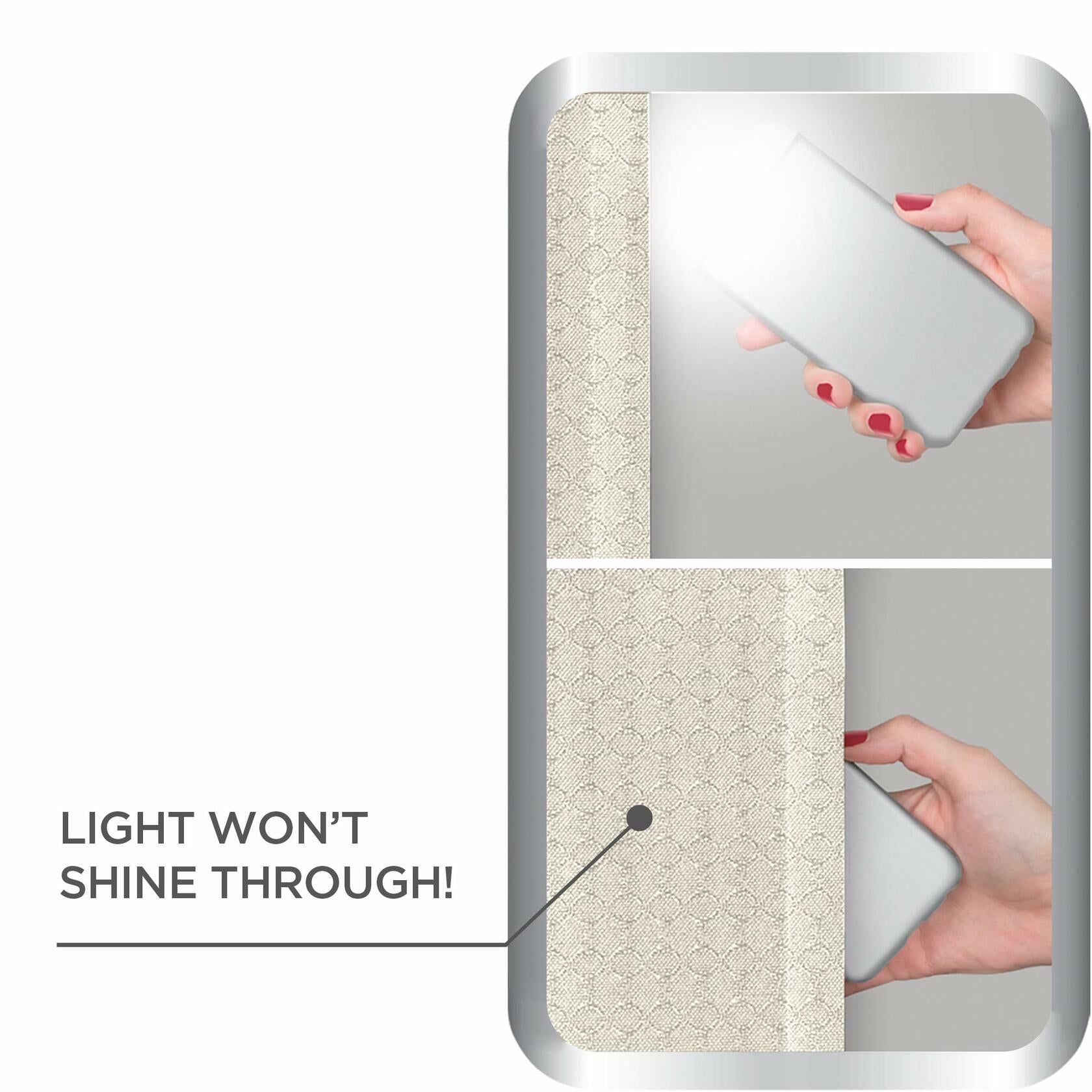 Maytex Julius 100 Percent Smart Curtains, 50 inches x 84 inches, Linen