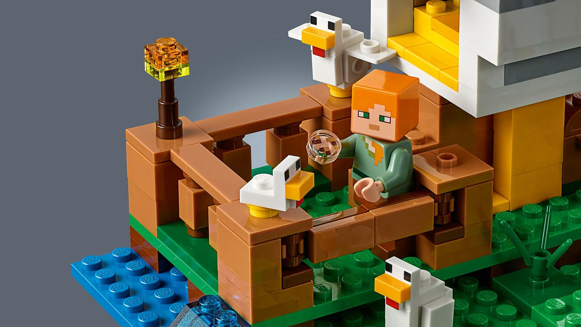 LEGO Minecraft The Chicken Coop 21140 Building Kit , 84 months to 168 months(198 Pieces)