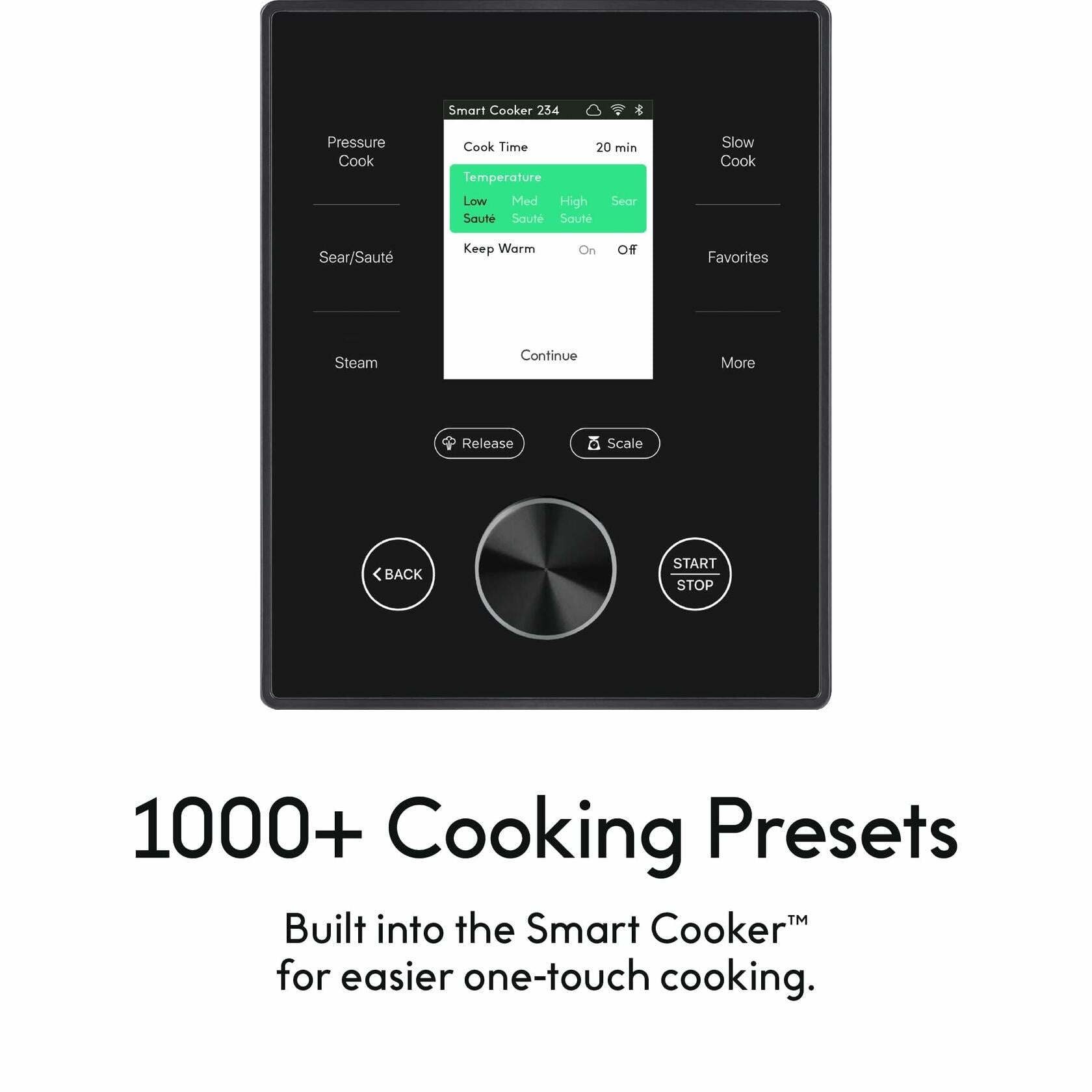 CHEF iQ Smart Pressure Cooker with WiFi and Built-in Scale - Easy-to-Use 10-in-1 Multicooker with 500+ Guided Recipes - Rice Cooker, Slow Cooker, Instant Meals for Foodies - 6 Quart - Family Size