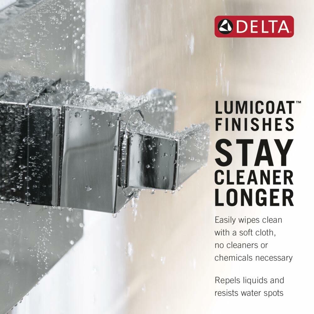 Delta Faucet Tetra Brushed Nickel Roman Tub Faucet, Brushed Nickel Tub Faucet, Roman Bathtub Faucet, Tub Filler, Lumicoat Stainless T4789-SS-PR-LHP (Valve and Handles Not Included)