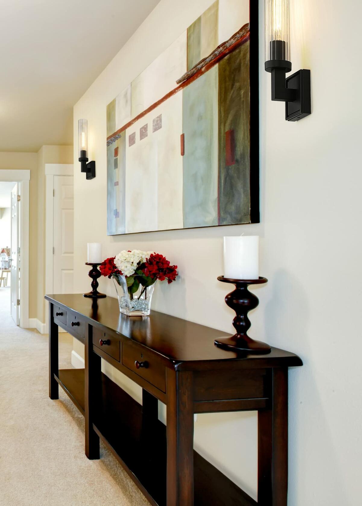 Z-Lite 3031-1S-BRZ Beau Wall Sconce, 1-Light 60 Watts, Bronze
