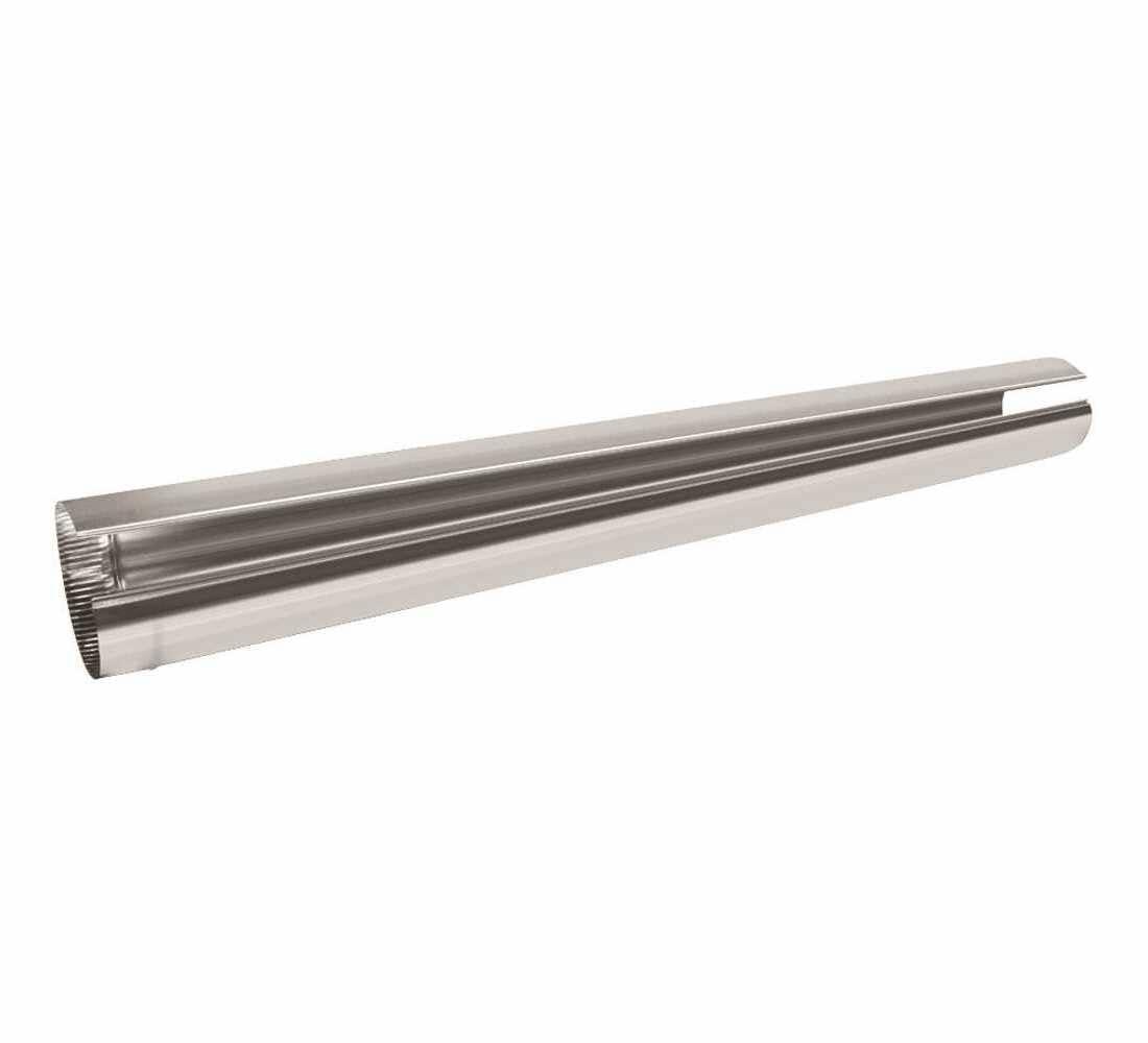 4 in. x 5 ft. Beaded Metal Duct Pipe