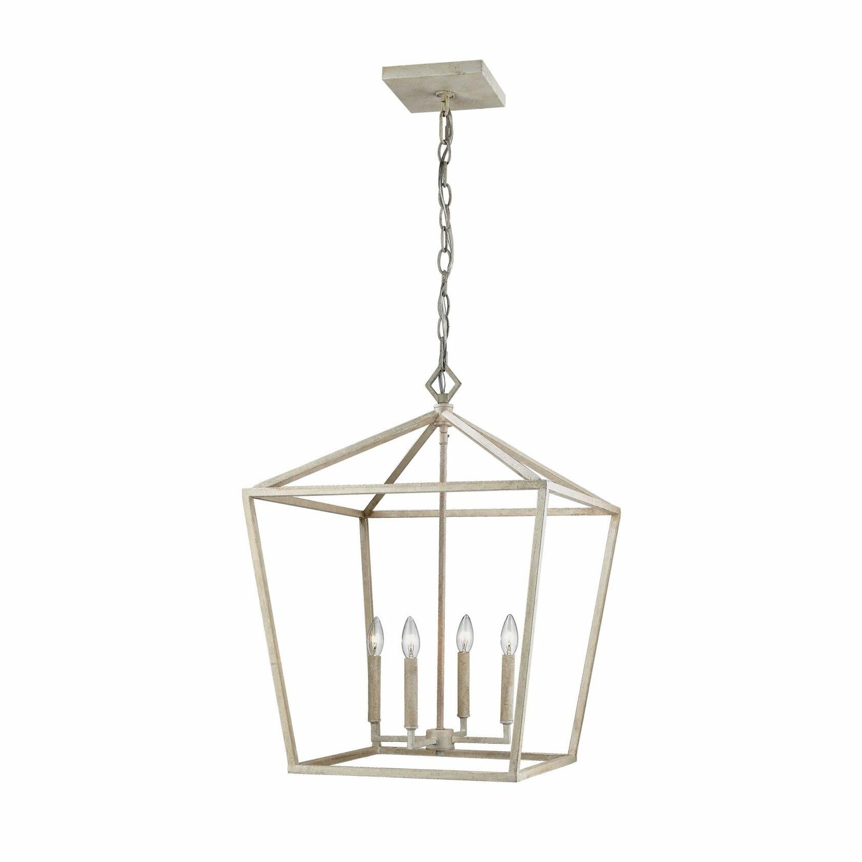 Millennium 3254-VG Four Light Pendant, Gold, Champ, Gld Leaf