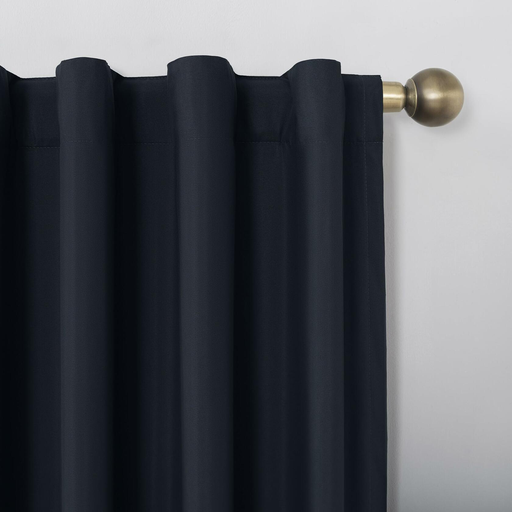 Sun Zero Cyrus Thermal Total Blackout Back Tab Curtain Panel