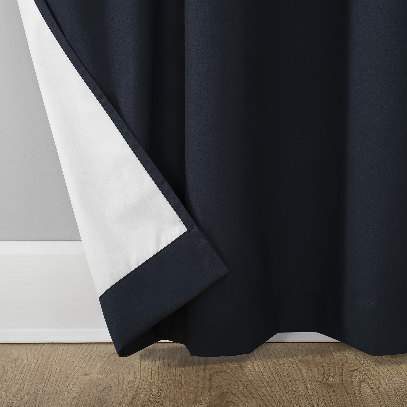 Sun Zero Cyrus Thermal Total Blackout Back Tab Curtain Panel