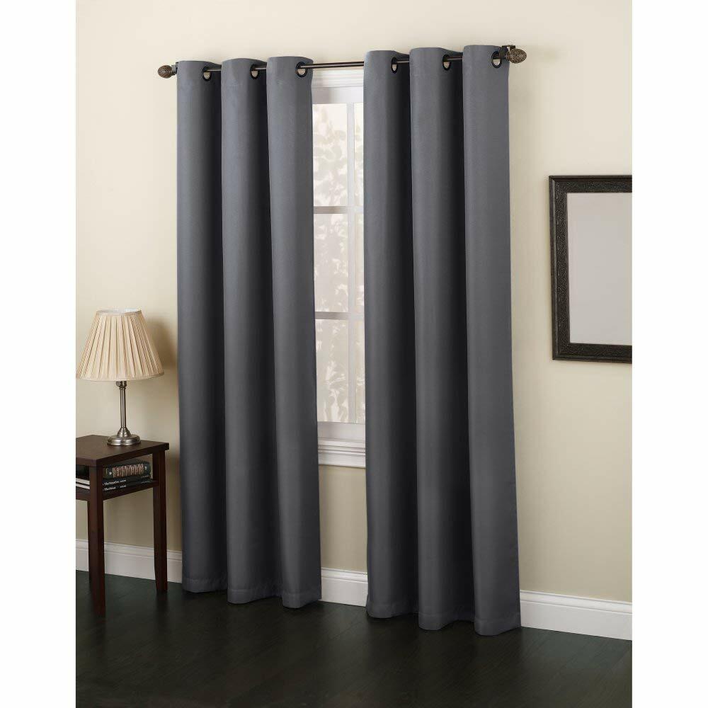 No. 918 Montego Casual Textured Semi-Sheer Grommet Curtain Panel