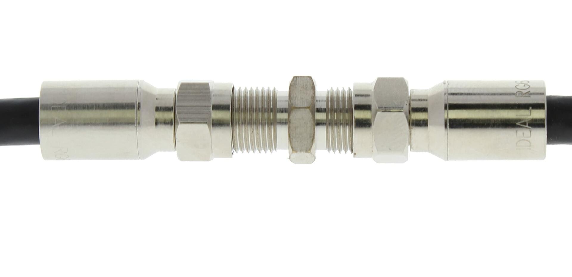 IDEAL Industries, Inc. 85-340 Coax Adapter Female to Female, F-Splice Coax Cable Adapter for High-Definition Applications, 10 Adapters