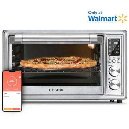 Cosori Smart New Air Fryer Toaster Oven  Large 32-Quart  Stainless Steel  Silver