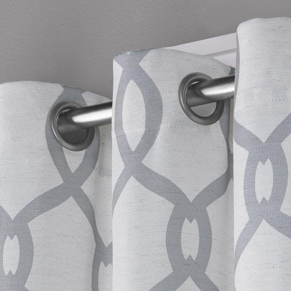 Exclusive Home Curtains Kochi Light Filtering Linen Blend Grommet Top Curtain Panel Pair, 52x84, Dove Grey, 2 Piece