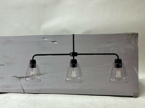 Globe Electric Astrid 3-Light Chandelier with Glass Shades