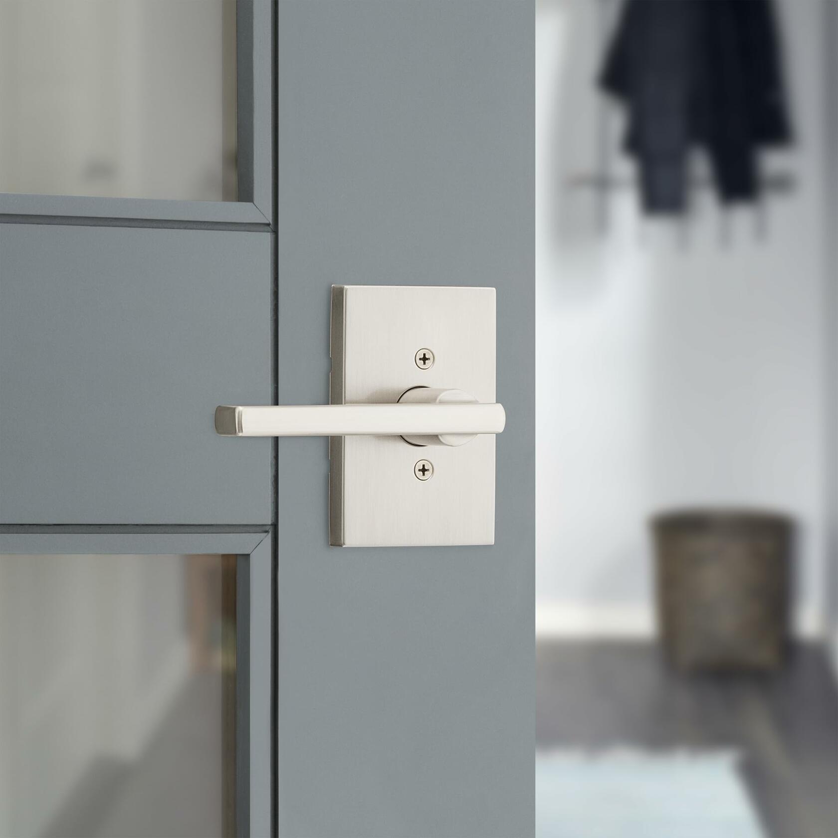Kwikset Halifax Interior Passage Door Handle, Lever For Closet and Hallway