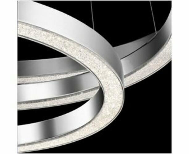 KICHLER - Elan Opus Integrated LED Chrome Contemporary Shaded Dining Room Pendant Hanging Light