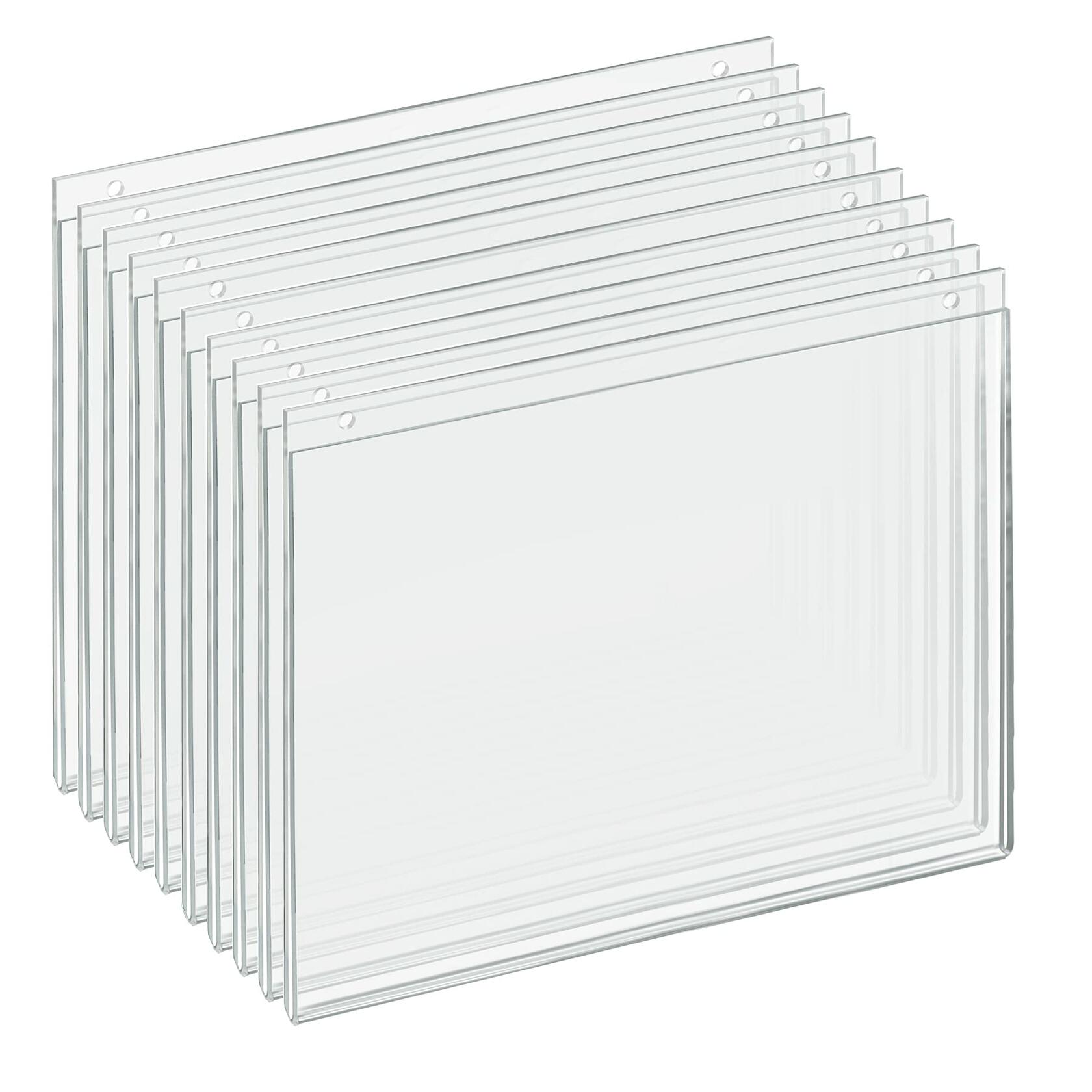 Azar Displays 162711 14-Inch Width by 11-Inch Height Wall U-Frame with Pre-Cut