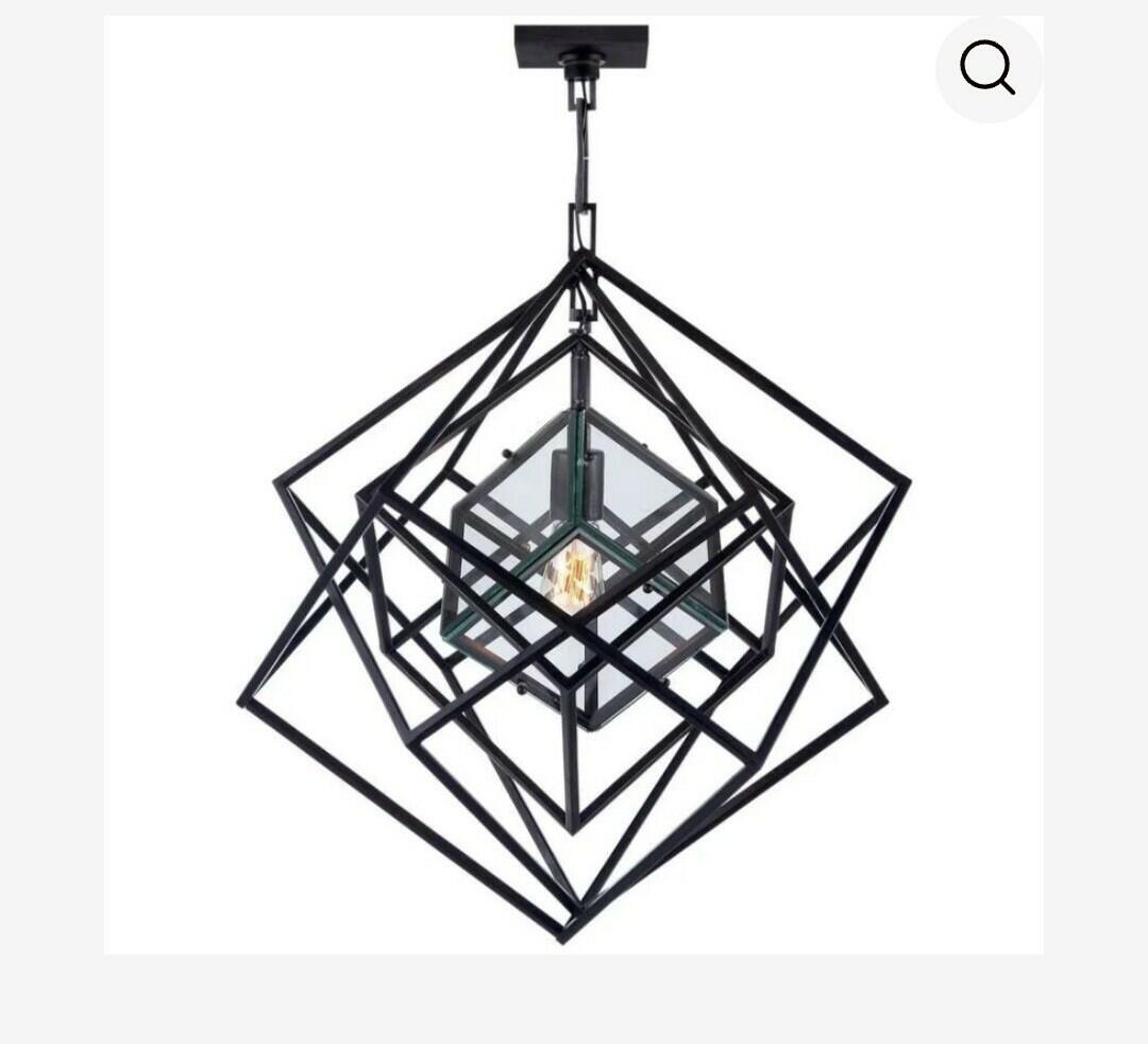 Kelly Wearstler Cubist Small Chandelier in Aged Iron LUX