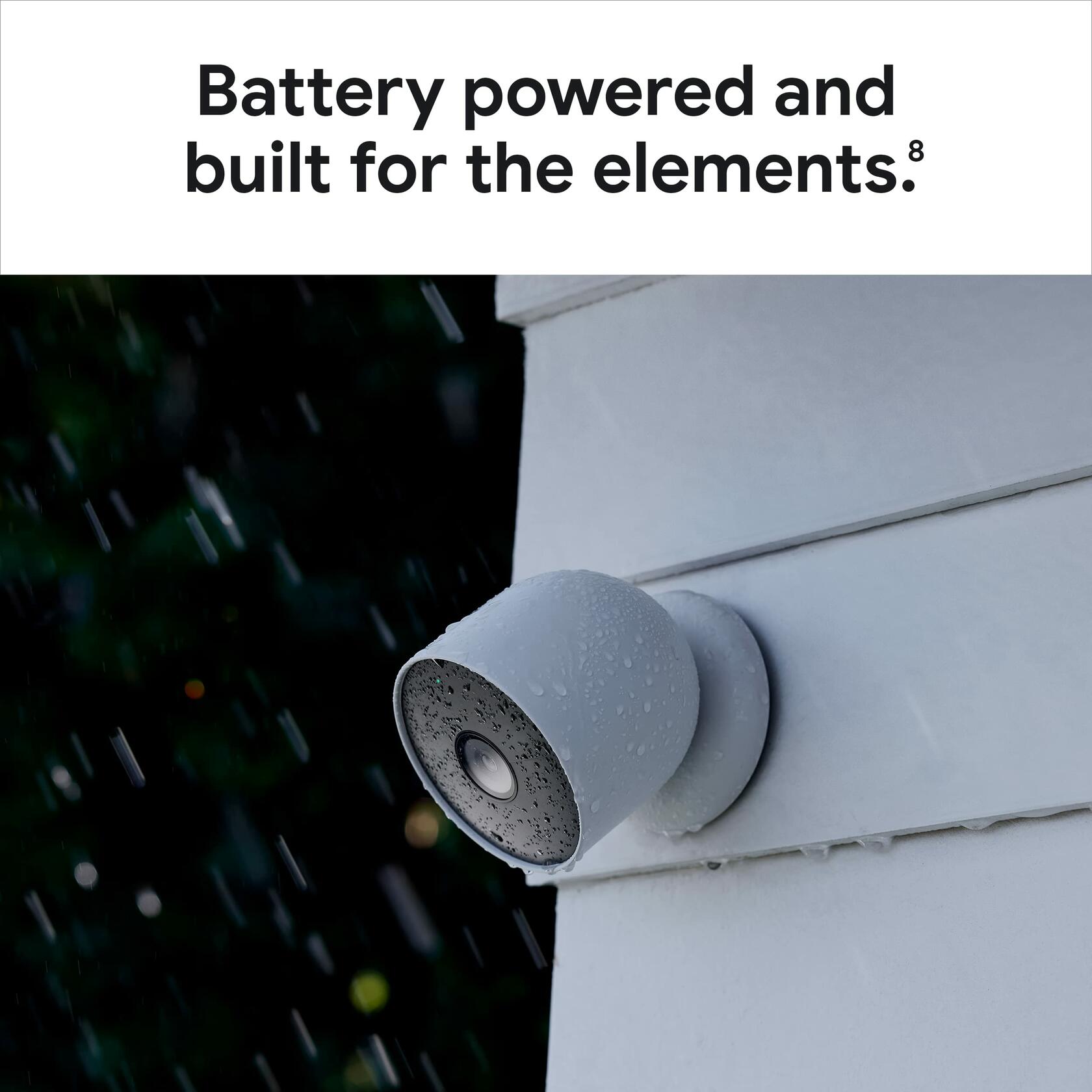 Google Nest Cam Outdoor or Indoor, Battery - 2nd Generation - 2 Count (Pack of