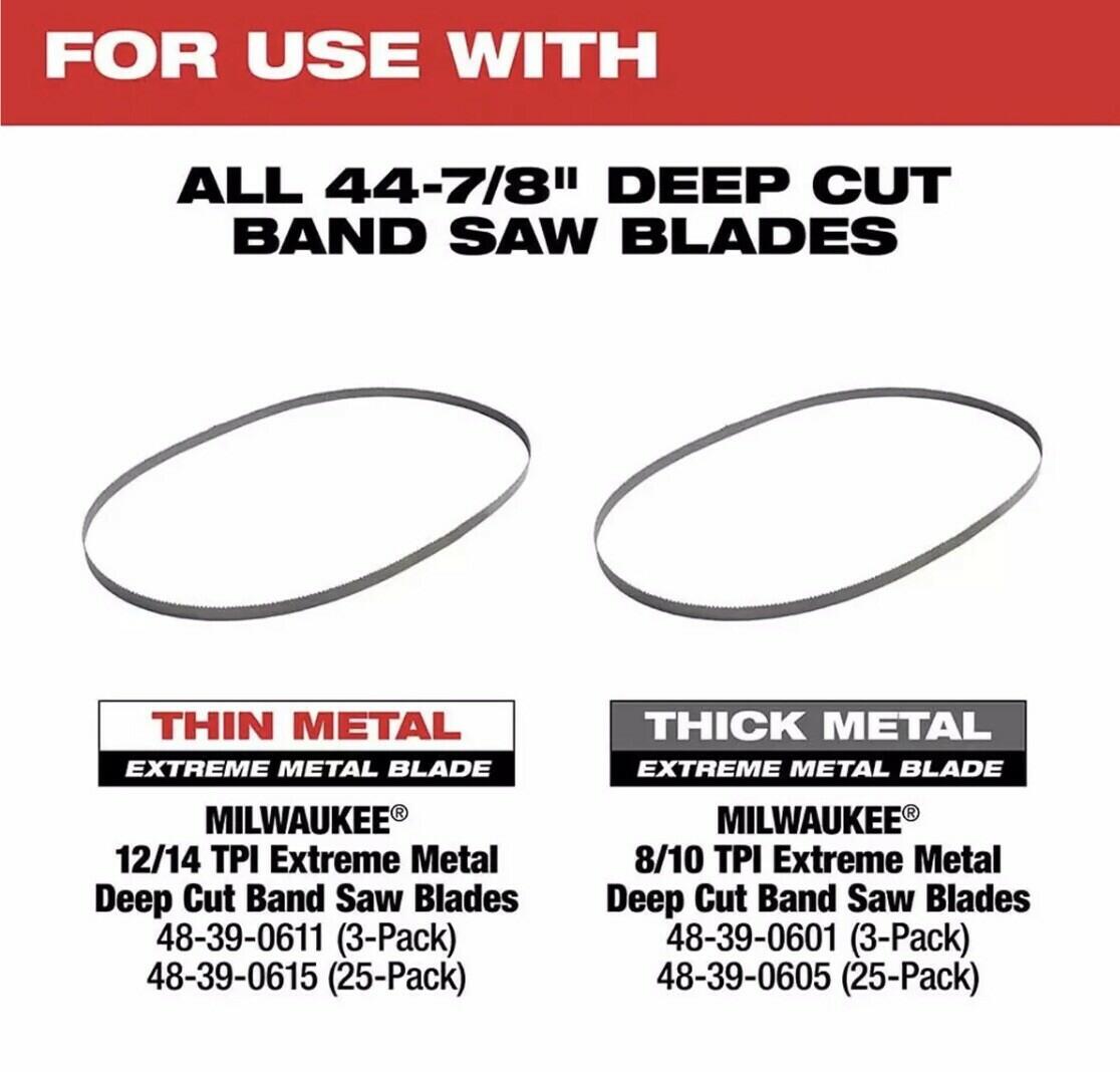 Milwaukee 2729-20 M18 FUEL Deep Cut Band Saw - w Battery M18 XC 5.0