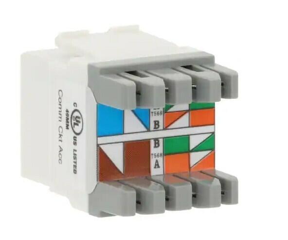 ~NEW~ Commercial Electric Cat-6 Jack in White (25-Pack)