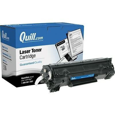 Quill Brand Reman Black Standard Yield Toner Cartridge Replacement for HP 35A