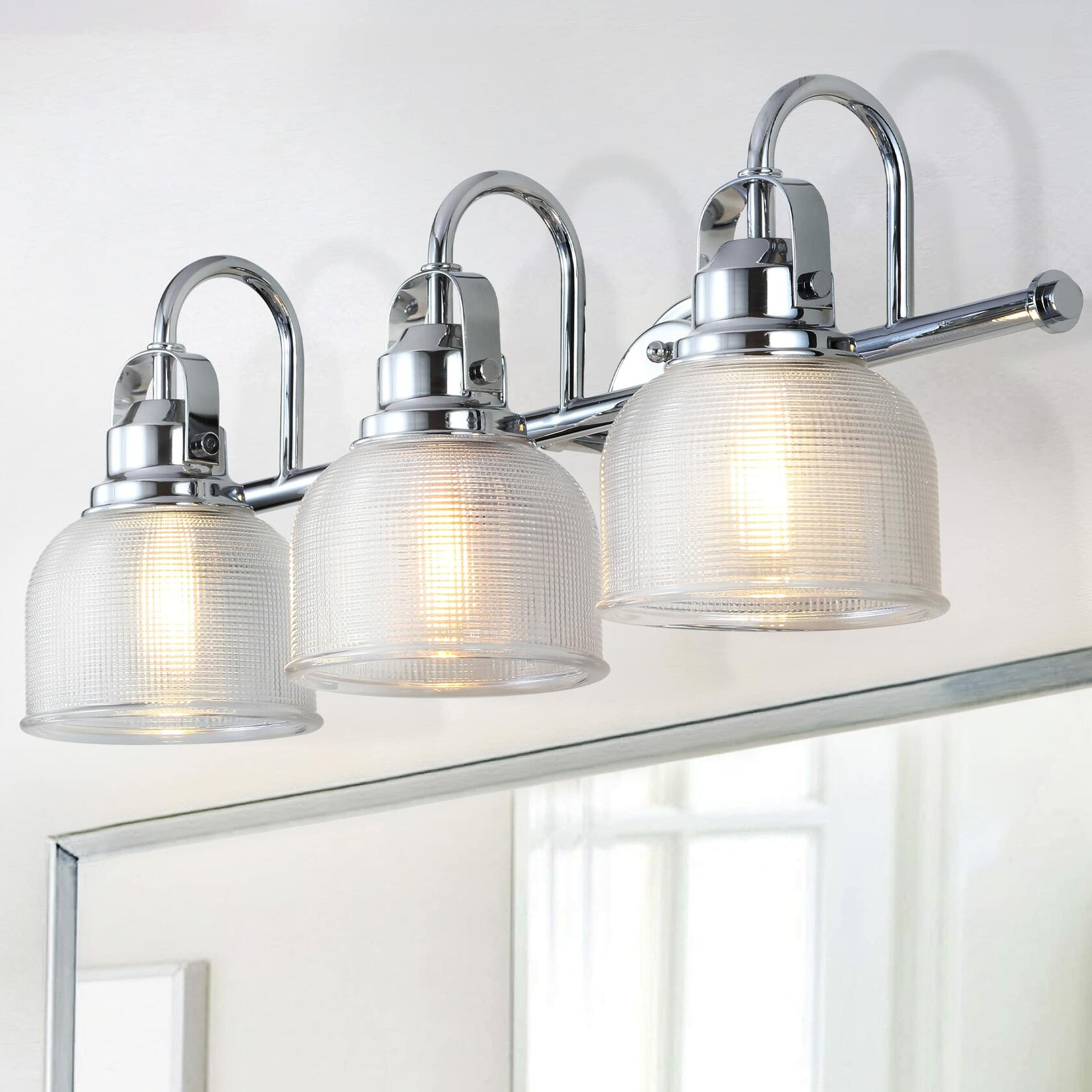JONATHAN Y JYL7409A Virginia 25.25" Metal Glass LED Vanity Light 2700K LED 4W