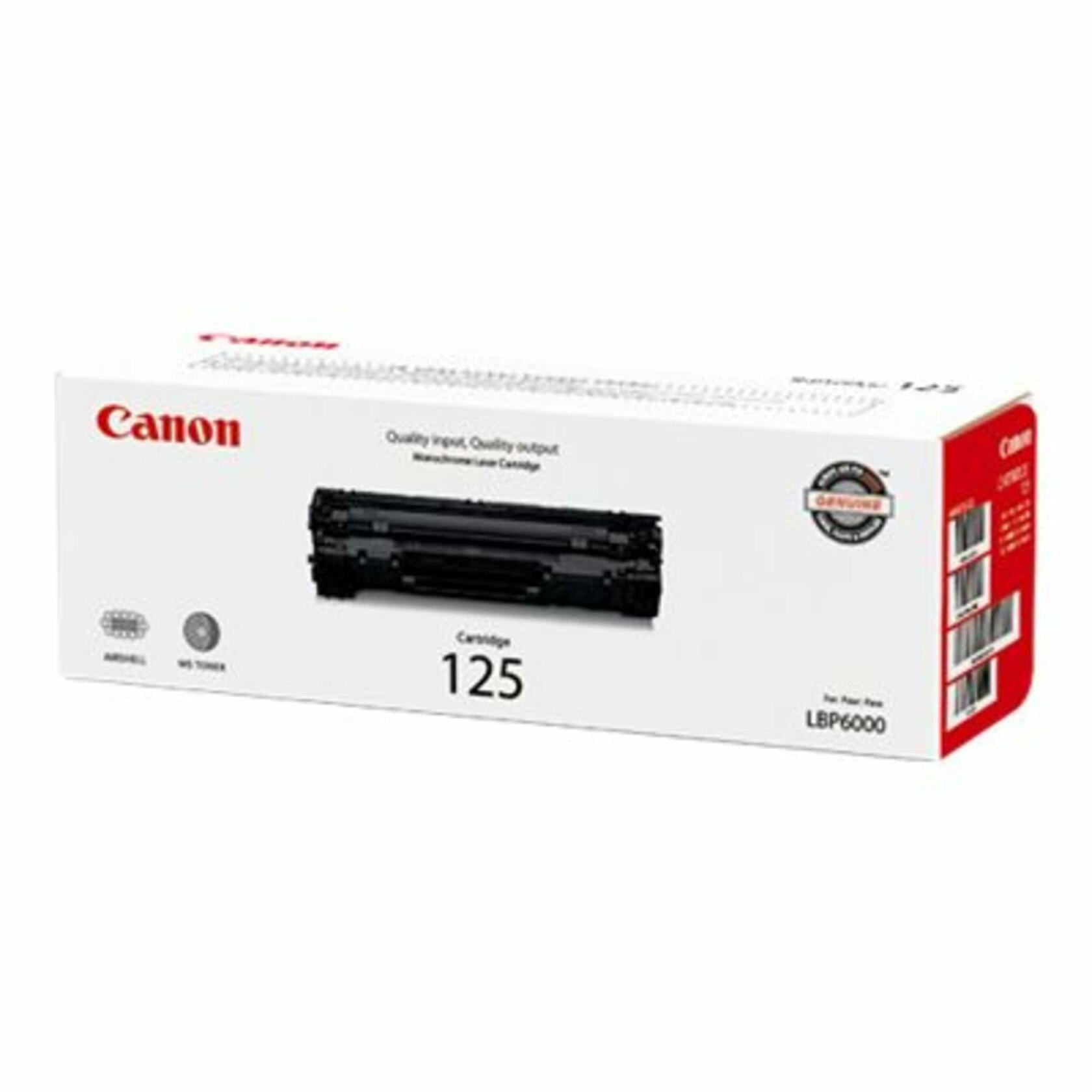 CANON CARTRIDGE 125 BLACK TONER - FOR CANON IMAGECLASS LBP6000 - CGR125 - EST YI (3484B001AA) -