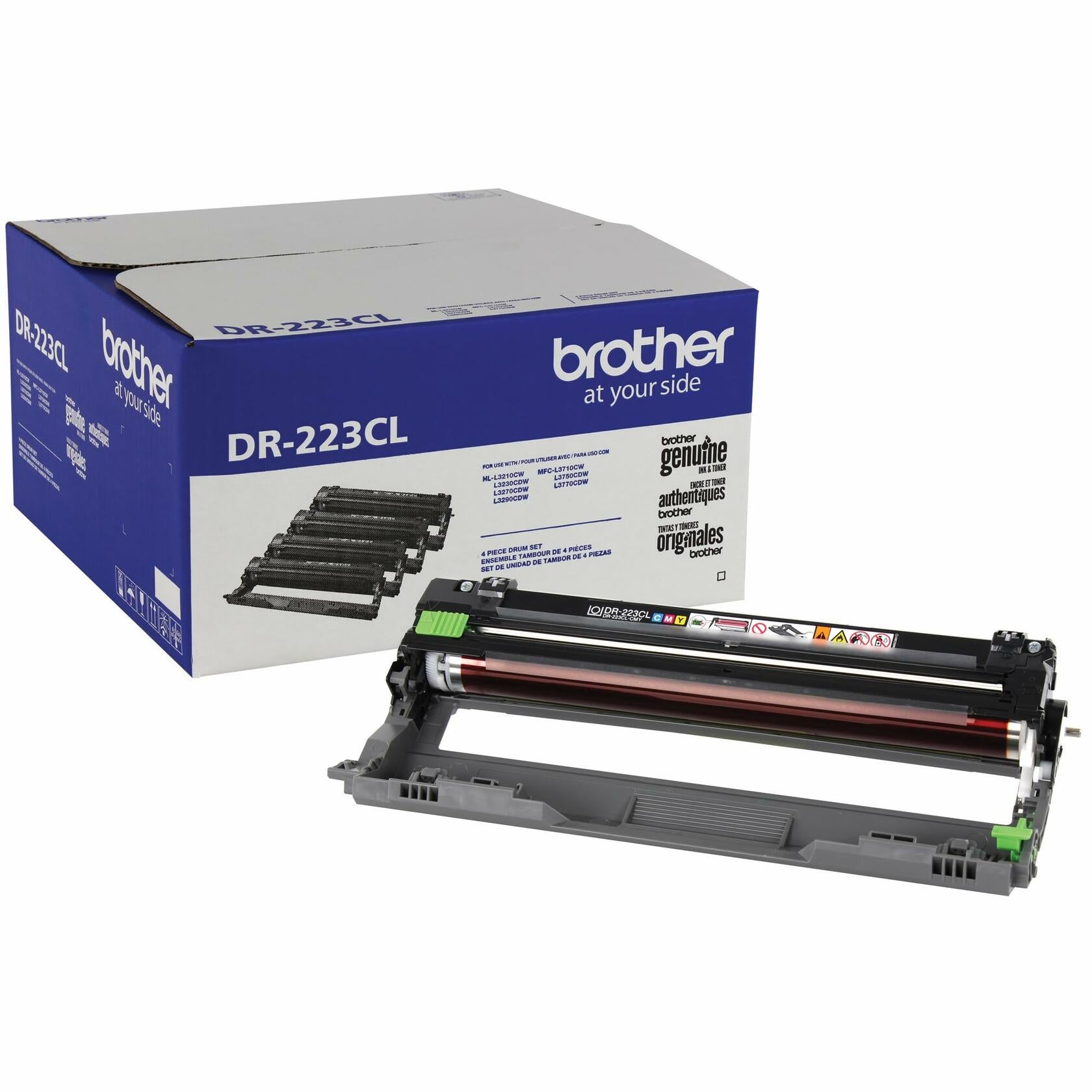 Brother Genuine -Drum Unit, DR223CL, Seamless Integration, Yields Up to 18,000