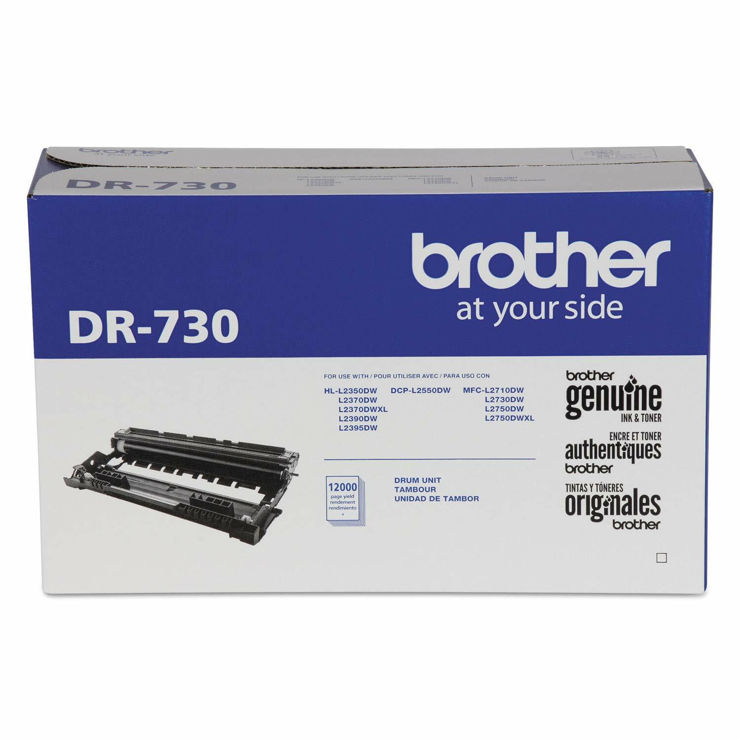 Brother Genuine DR730 Drum Unit, Up To 12,000 Page Yield